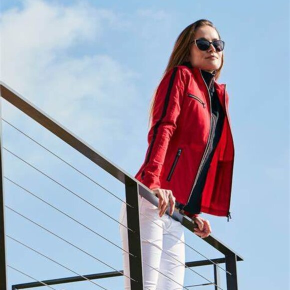 Anatomie Justine Side Strip Racer Jacket perfect for Game Days - Picture 1 of 7